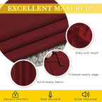 NICETOWN French Door Curtain for Window Extra Long & Wide, Grommet Thermal Curtain Panel for Sliding Glass Door/Patio Door (Burgundy Red, 1 Piece, W80 x L108)