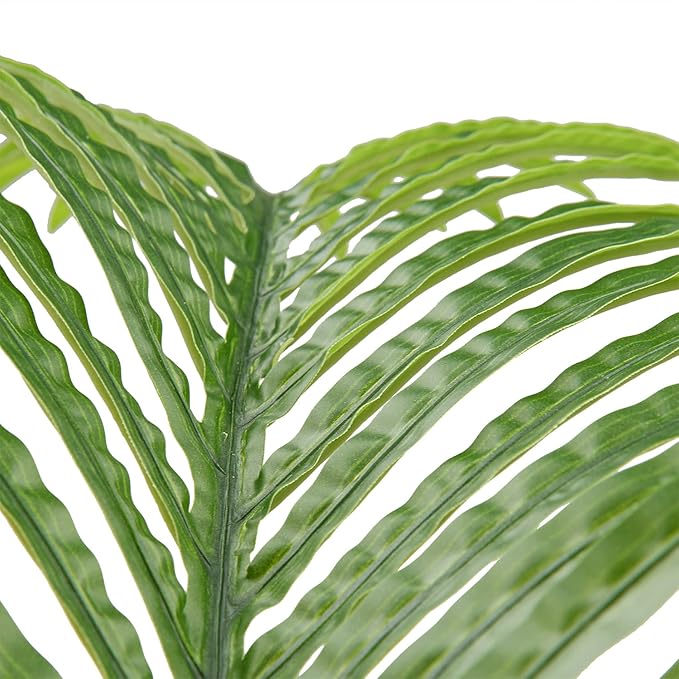 Artificial Palm Fronds Set of 5, 34 Inch Plastic Greenery
