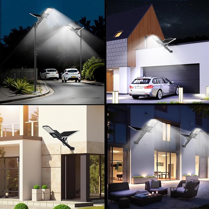 9500w Solar Street Lights Outdoor Waterproof Black, 450000LM Super Bright LED - Image 7