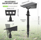 Solar Spot Lights Outdoor, RGB Solar Landscape Spotlights IP65 Waterproof Adjustable Light House Lights Colorful Spot Light for Yard Garden Pathway (6)