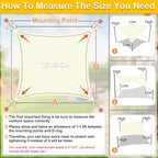 KANAGAWA Sun Shade Sail Curved 16'X20' Cream Rectangle Outdoor Shade Cover UV Blovk Canopy for Patio Garden Backyard Heavy Duty Permeable 185GSM (We Make Custom Size)