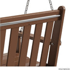 POLYWOOD GNS60TE Vineyard 60" Swing, Teak