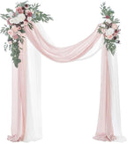 Artificial Flowers Wedding Arch Kit, Dusty Rose Mauve, 4 Pieces