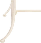 Safavieh PAT5016A Collection Arona Antique White Wrought Iron 51" Outdoor Garden Bench