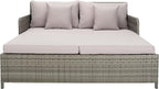 Safavieh PAT7500B Outdoor Collection Cadeo Grey Cushion Daybed