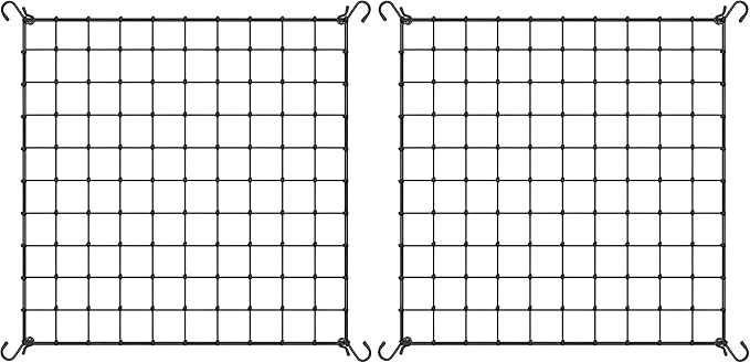 VIVOSUN 5 x 5Ft. Elastic Trellis Netting with 4 Hooks for Climbing Plants, Vegetables, Fruits, and Flowers, 2-Pack