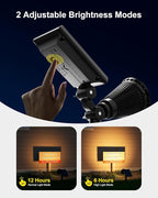 Solar Power Spot Lights Outdoor Waterproof for Christmas Decorations, Flag, Tree, Wreath, Santa Claus, Snowman, Bright LED Landscape Lamp Uplights for Outside Garden, Yard, Patio, Sidewalk,Warm White