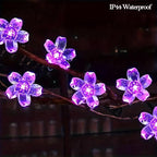 Indoor String Lights, 33ft Purple Cherry Blossom Fairy Lights, 100 LEDs