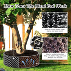 Air Pruning Containers, 25 Gallon Air Pruning Planters, 100 Liter 20" X 20" D/H Special Packing Interlocked Large Air Root Pruning Planters for Big Tree Grow Outdoor, Black, 10 Packs