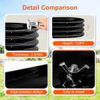 Raised Garden Bed Outdoor 2 Sets Oval Large Coating Metal Planter Box with No Heavy Metal for Vegetables, Flowers, Herbs