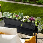 The HC Companies 30" Eclipse Plastic Window Box 7.76"x29.98"x6.57" in Clay Color