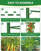 3 Pack Extra Larger Tomato Cages, 51in*17in Adjustable Tomatoes Plant Stakes Support Cages Trellis for Garden, Garden Trellis for Vegetable Flowers Fruits Climbing Plants