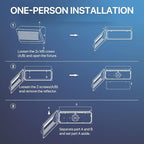 HYPERLITE LED Wall Pack Light 120W 2Packs with Dusk to Dawn Photocell and Glass Lens LED Security Flood Commercial and Industrial Outdoor LED Wall Lights Out Door for House Warehouses UL Listed