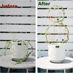2PCS Hoya Trellis Plant Support Indoor Metal Frame Unique Trellis for Climbing Plants Potted Hoya Pots Small Houseplant Vine Support for Plant Lovers Home Decor