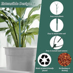 Grevosea 5 Pack Plant Support Stakes, Stackable Monstera Plant Supports for Indoor Outdoor Plants Garden Stakes Trellis for Climbing and Potted Plants Pothos Flowers