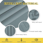 NICETOWN Extra Wide Patio Door Curtain 84 inch Long - Energy Smart & Noise Reducing Grommet Thermal Insulated Wide Width Drapes, Sliding Door Curtain for Guestroom(Stormy Sea, W100 x L84)