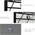 Outsunny 10' x 8' Outdoor Pergola and Patio Gazebo, Extendable Side Awning, Sun Shade Shelter for Garden, Camper, Deck, Doors and Windows, Dark Gray