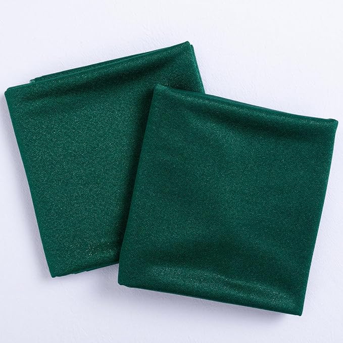 Outdoor Curtain Sheer Chiffon Arch Drape Emerald Green 29 x 236 In