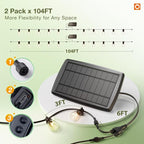 addlon 2 Pack*102FT Solar String Lights Waterproof, Patio Lights Solar Powered - Image 5