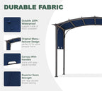 85''x 208'' Universal Doubleton Steel Pergola Replacement Cover for Pergola L-PG080PST, (Navy Blue)