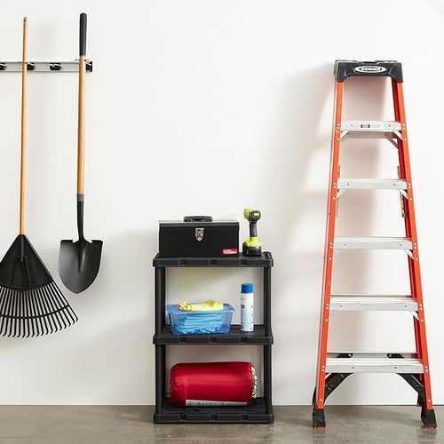 2 Pack Light Duty Storage Shelves – Black