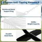 Portable 2 Person Double Hammock - Image 7