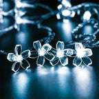 Indoor String Lights 33 ft White Cherry Blossom with 100 LEDs