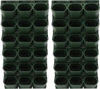 Self Watering Wall Planter | 36 Pots Vertical Garden Planter for Indoor Plants | Wall-Mounted Stackable wall planter | Hanging Plant Flower Pot Holder | 10.56 Fl Oz Each Individual Pot | Army Green