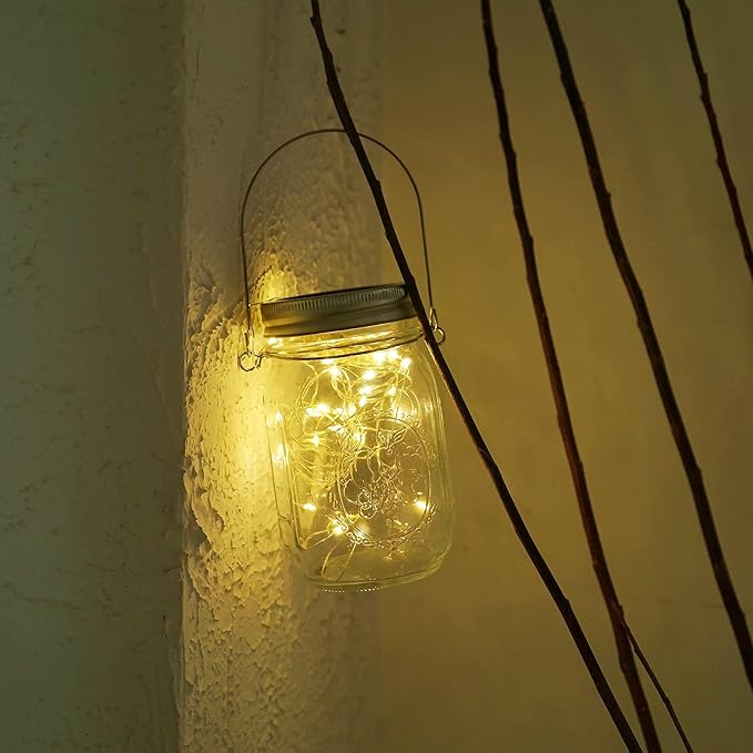 String Lights for Mason Jars, 12 Pack, 30 LED Warm White