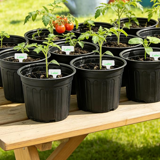 72-Pack 2/2.5/3 Gallon Flexible Plastic Plant Pots, Thickened Soft Seed Starting Container for Indoor Outdoor Plants, Seedlings, Vegetables, Succulents and Cuttings