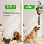 Artilady Macrame Hanging Planter for Indoor Plants, Boho Woven Plant Hanger Large Hanging Flower Pot Holders Outdoor Baskets Storage Green Wall Decor (Olive Green-2pcs)