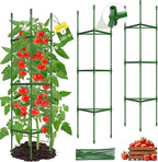 3 Pack Tomato Cages for Garden,Up to 51.2Inch Tomato Cage Trellis-Upgraded Hexagon Connector,Heavy Duty Adjustable Tomato Stake Support for Raised Garden Bed