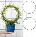 2 Pcs Trellis for Climbing Plants Indoor 14.5" Hoya Trellis Set Small Plant Support Stakes Round Climbing Plant Supports Flower Houseplant Hoya Support for Garden Stem Vines Potted Plants