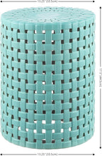SAFAVIEH Home Collection Sayre Robins Egg Blue Ceramic 18-inch Decorative Accent Garden Stool for Living Room, Bathroom, Patio, Side Table, Plant Stand (Fully Assembled)