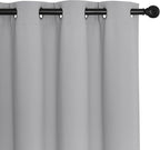 NICETOWN Room Darkening Curtain for Living Room - Energy Saving Thermal Insulated Grommet Room Darkening Curtain/Drape for Bedroom (1 Panel, 46 by 72, Silver Grey)