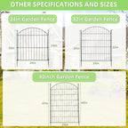 Decorative Garden Fence 40in x12ft, 5 Pack No Dig Fence Animal Barrier - Image 8
