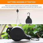 6PCS Adjustable Retractable Plant Pulley Hangers - Versatile Height Hooks for Hanging Baskets, Flower Pots, and Bird Feeders