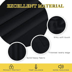 NICETOWN Wide Black Out Curtain for Boys Room, Grommet Blackout Thermal Insulated Window Treatment Room Darkening Sound Reducing for Bedroom/Nursery, Black, 1 Panel, W100 x L63