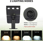 Solar Spot Lights Outdoor, 2 Pack Solar Landscape Spotlights 3 Lighting Modes IP65 Waterproof Adjustable Light House Lights Spot Light for Yard