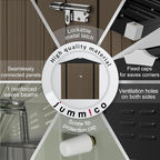 JUMMICO Metal Outdoor Storage Shed 6 x 4 FT Metal Shed - Image 6