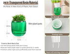 Melphoe Self Watering Pots for Indoor Plants Planter, 4.3 Inch 2 Pack Planters Self Watering Plant Pots for Flower, Houseplants, Succulent, African Violets and Cactus with Drainage
