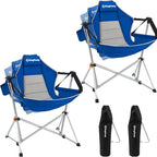 KingCamp Hammock Camping Chair, Swinging Portable Folding Camp Chairs for Adults Max 400lbs Heavy Duty Foldable Oversized Rocker with Aluminum Alloy Frame Cup Holder for Outdoor Beach Patio Sport