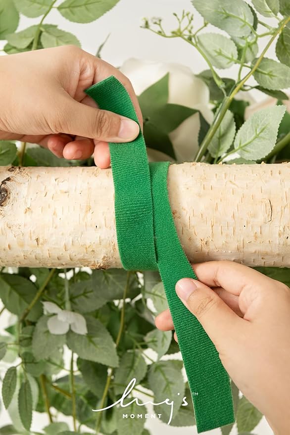 Artificial Wedding Arch Flower Garland 6.5 ft Silk White Sage Green