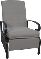 Kozyard Adjustable Outdoor Reclining Lounge Chair, Cushioned Patio Chaise Lounge with Extendable Metal Frame for Sunbathing, Reading & Relaxing – Comfortable Outdoor Recliner(Beige)