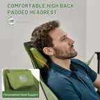 TIMBER RIDGE Hammock Camping Chair, Oversized Swinging Hammock Chair with Adjustable Back and Seat for Outdoor Lawn, Sports, Supports 400lbs, Green