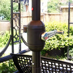 Sunnyglade 9Ft Patio Umbrella Outdoor Table Umbrella with 8 Sturdy Ribs (Dark Gray)