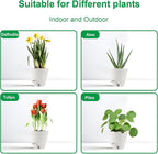 Self-Watering-Pots-for-Indoor-Plants, 8 Inch Flower Pots for Indoor Plants, 3 Pack Plastic Planters with Drainage Holes and Saucers