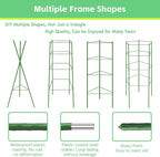 Riare 4 Pack 4 FT Tomato Cages for Garden- 48inches Heavy Duty Tomato Stakes and Supports, Adjustable Tall Tomato Plant Support Trellis for Pots, Raised Garden Bed, Climbing Vegetables Plants