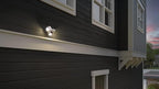 Lithonia Lighting HomeGuard 3-Light LED Outdoor Flood Lights, Outdoor LED Lights, Dusk to Dawn Sensor, Adjustable Lumens, Selectable Color, Round Heads, Dark Bronze (HGX LED 3RH ALO SWW2 120 PE DDB)