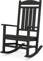 POLYWOOD Presidential Rocking Chair in Black